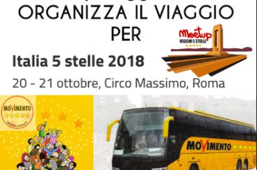 [APPUNTAMENTO] ITALIA 5 STELLE -ROMA 20 e 21 OTTOBRE - VIAGGIO ORGANIZZATO