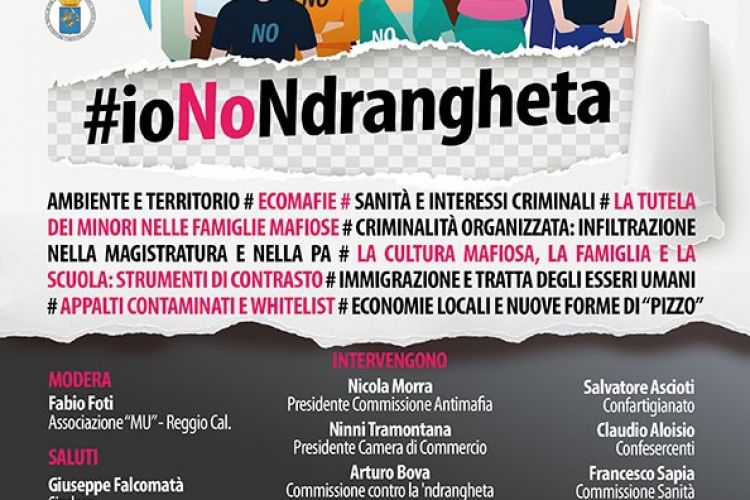 [APPUNTAMENTO] #IoNoNdrangheta - 16 Marzo, Palazzo del Consiglio Regionale - RC